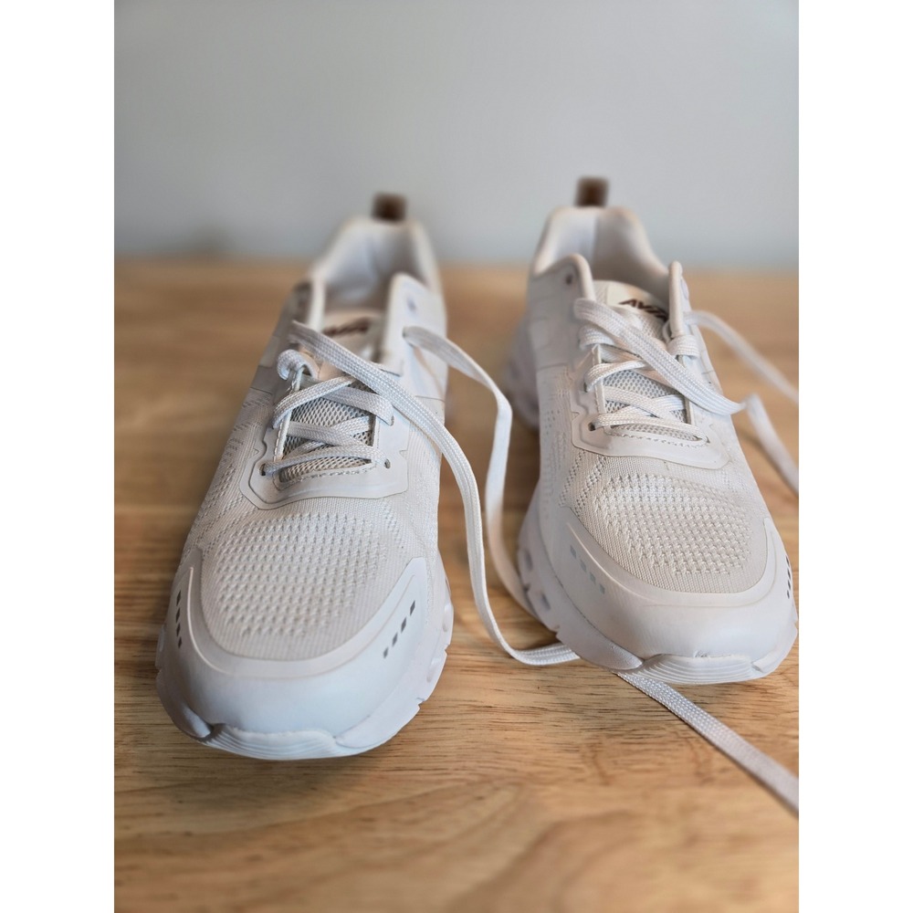 Avia Womens White Mesh Athletic Running Shoes Wide Width Size 8.5W